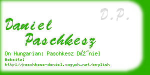 daniel paschkesz business card